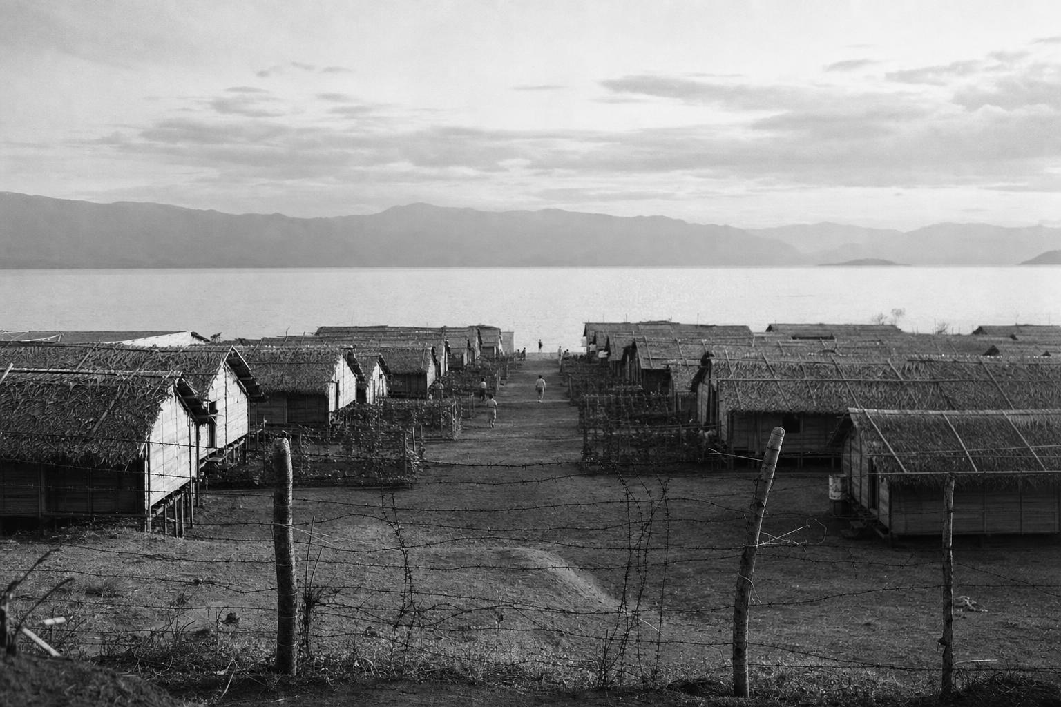 Los Baños: the barracks by the lake