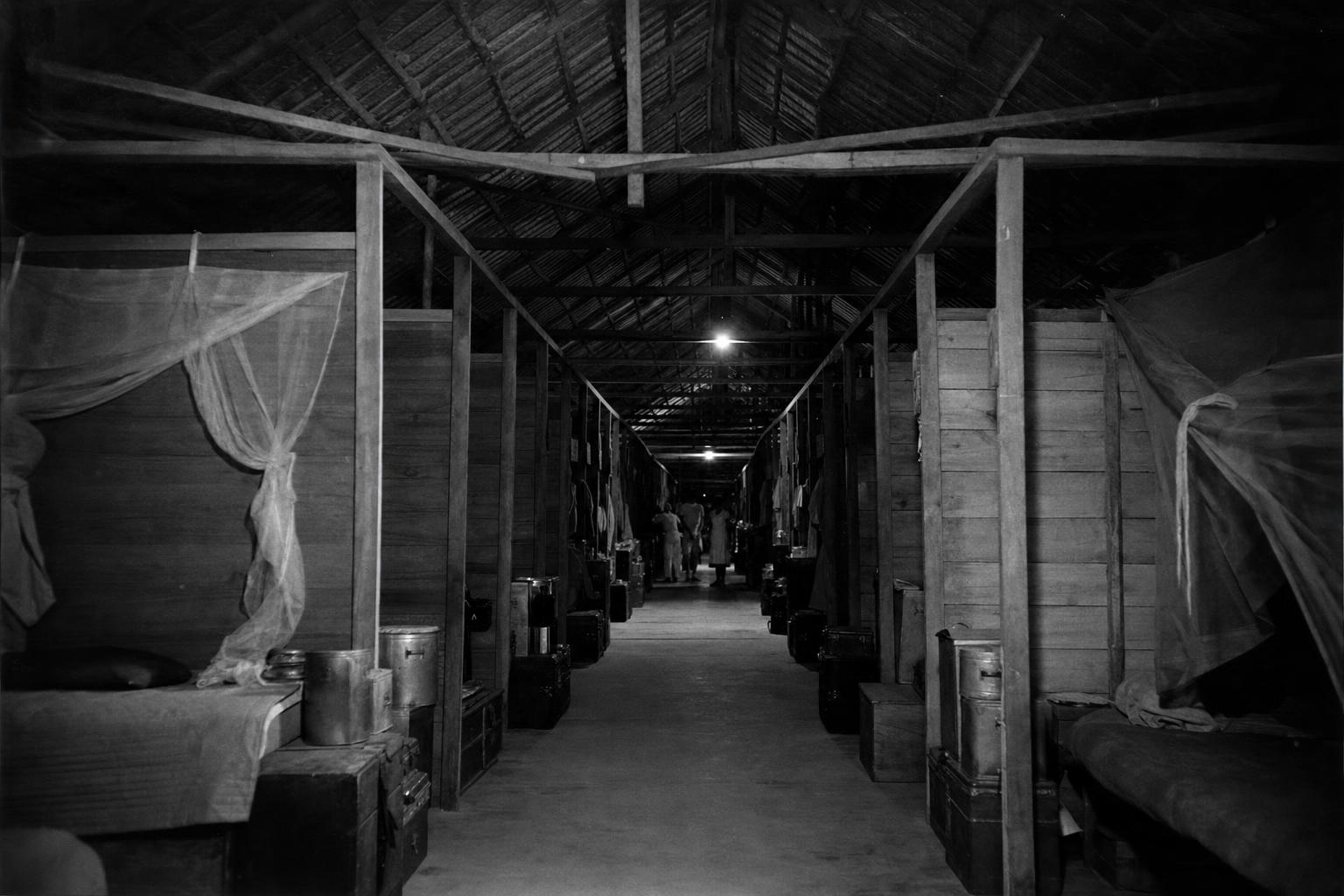 Inside the barracks