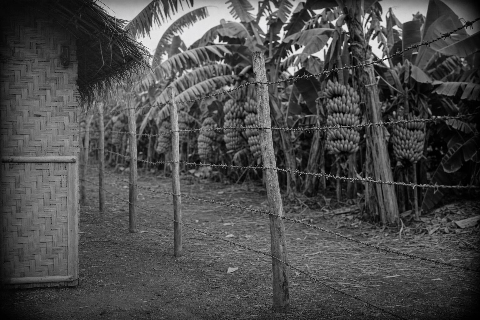 Bananas beyond the wire