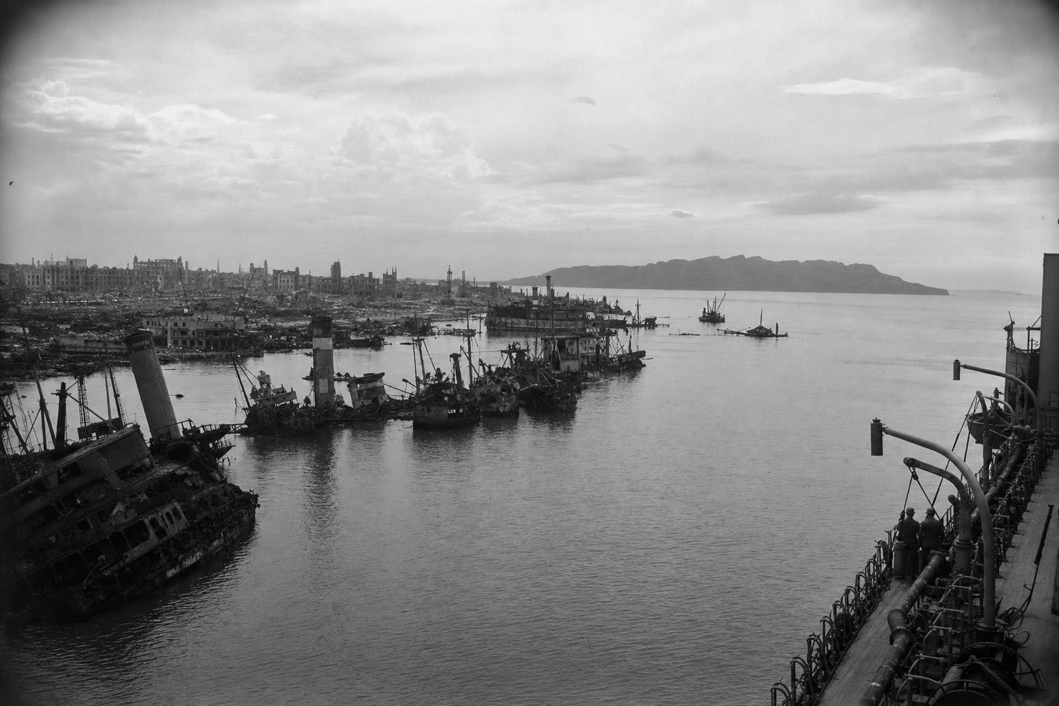 Leaving ruined Manila